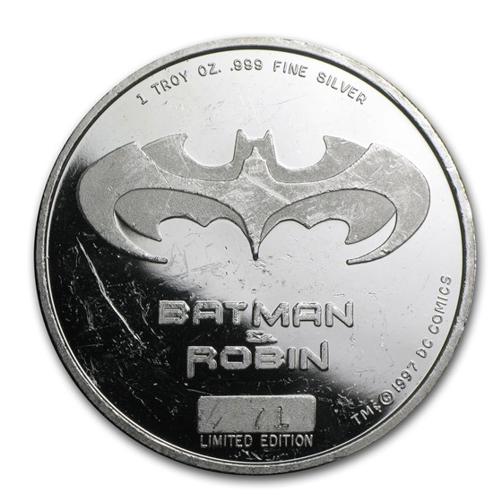 Buy 1 oz Silver Round - Batman & The Batmobile | APMEX