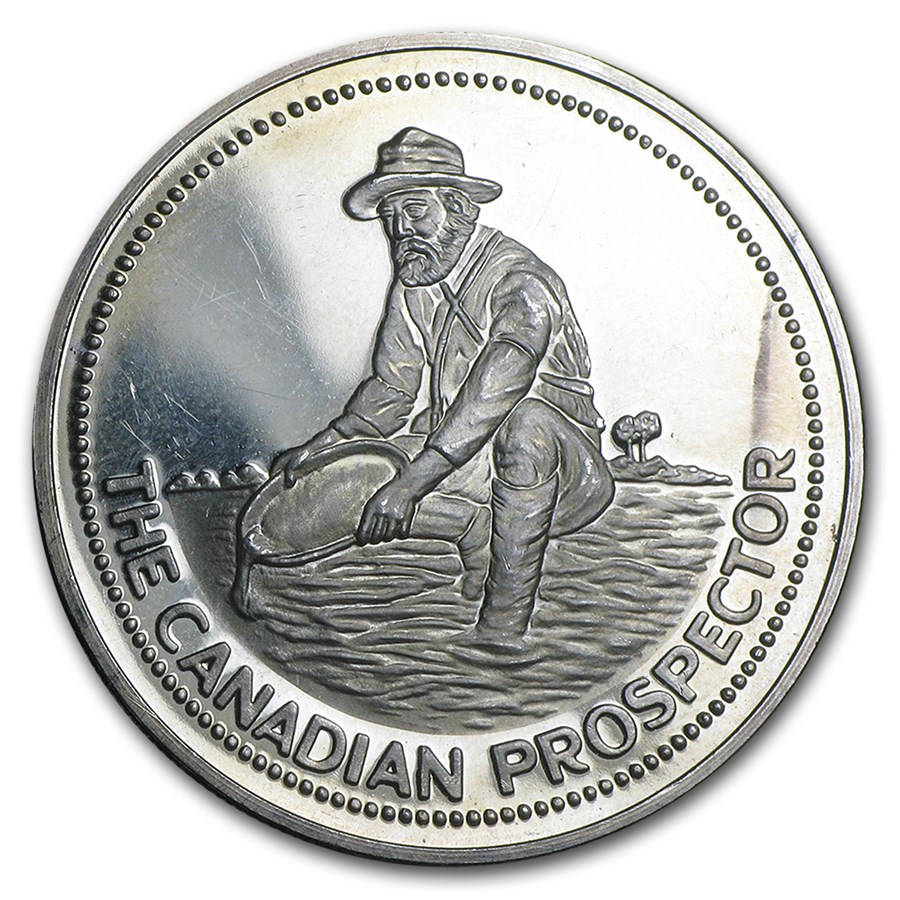 Buy 1 oz Silver Round - Engelhard Canadian Prospector | APMEX