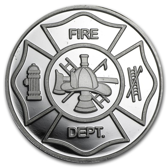 Buy 1 oz Silver Round - Firefighter's Prayer | APMEX