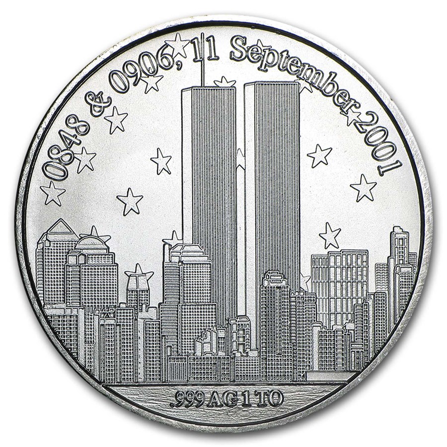 1 oz Silver Round - Forever In Our Heart 9/11