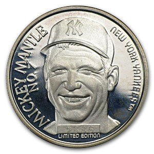 Buy 1 oz Silver Round - Mickey Mantle | APMEX