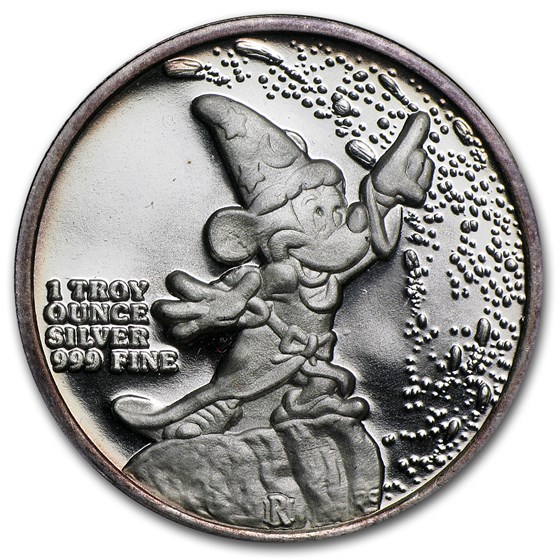 Buy 1 oz Silver Round - Mickey Mouse Sorcerer's Apprentice | APMEX