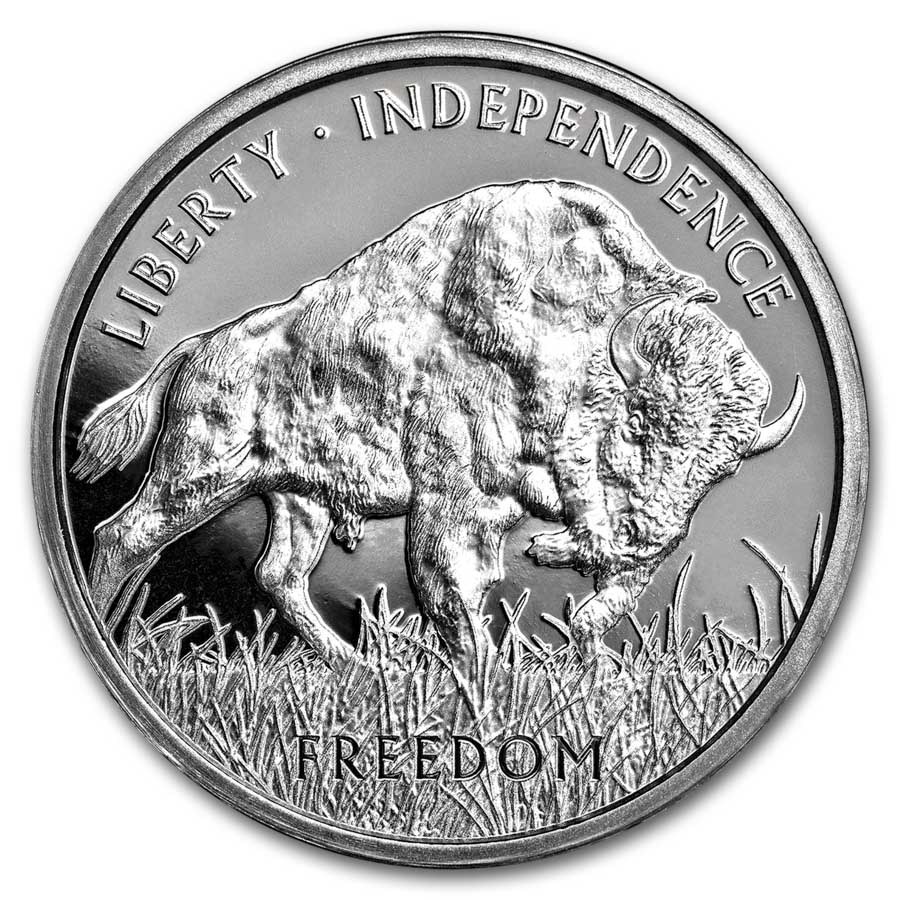 1 oz Silver Round - PAMP Buffalo