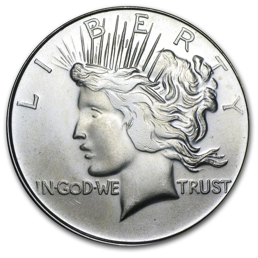 1 oz Silver Round - Peace Dollar (Replica)