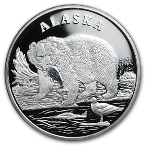 Buy 1 oz Silver Round - Seal of the State of Alaska | APMEX