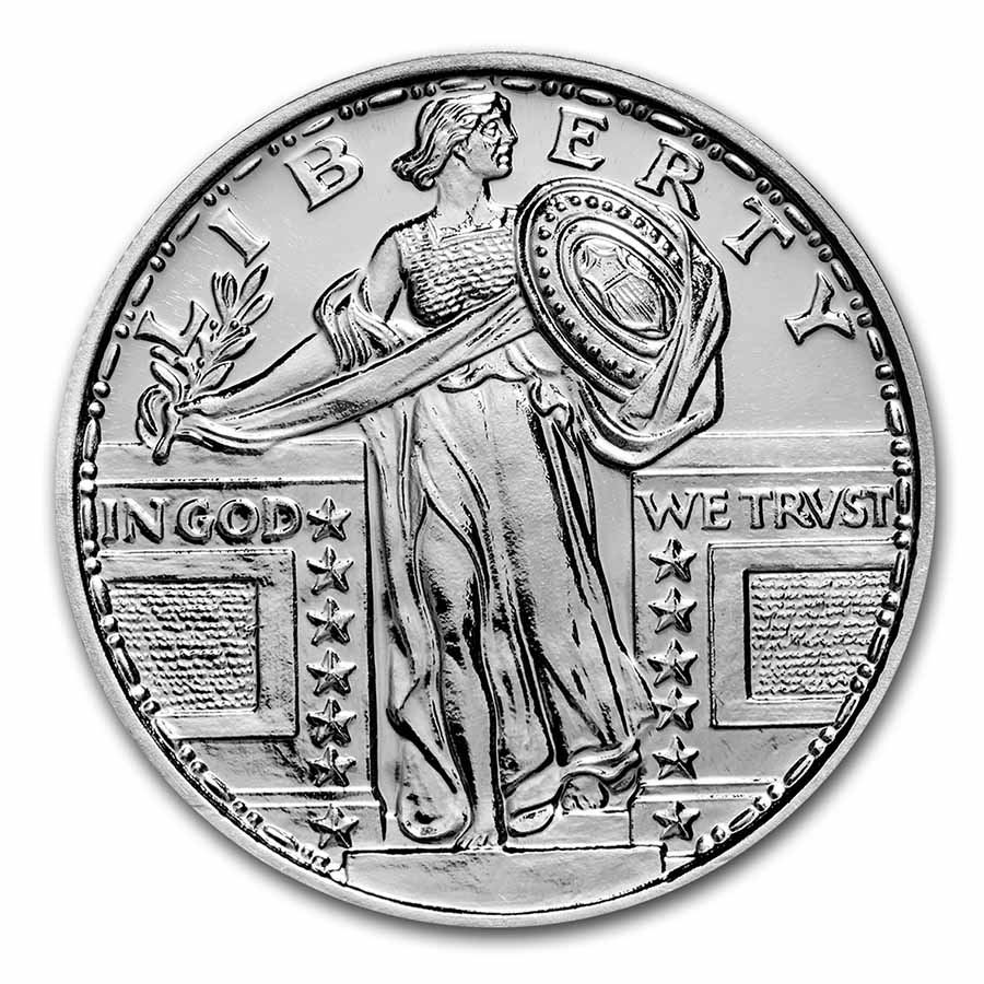 Buy 1 oz Silver Round Standing Liberty APMEX