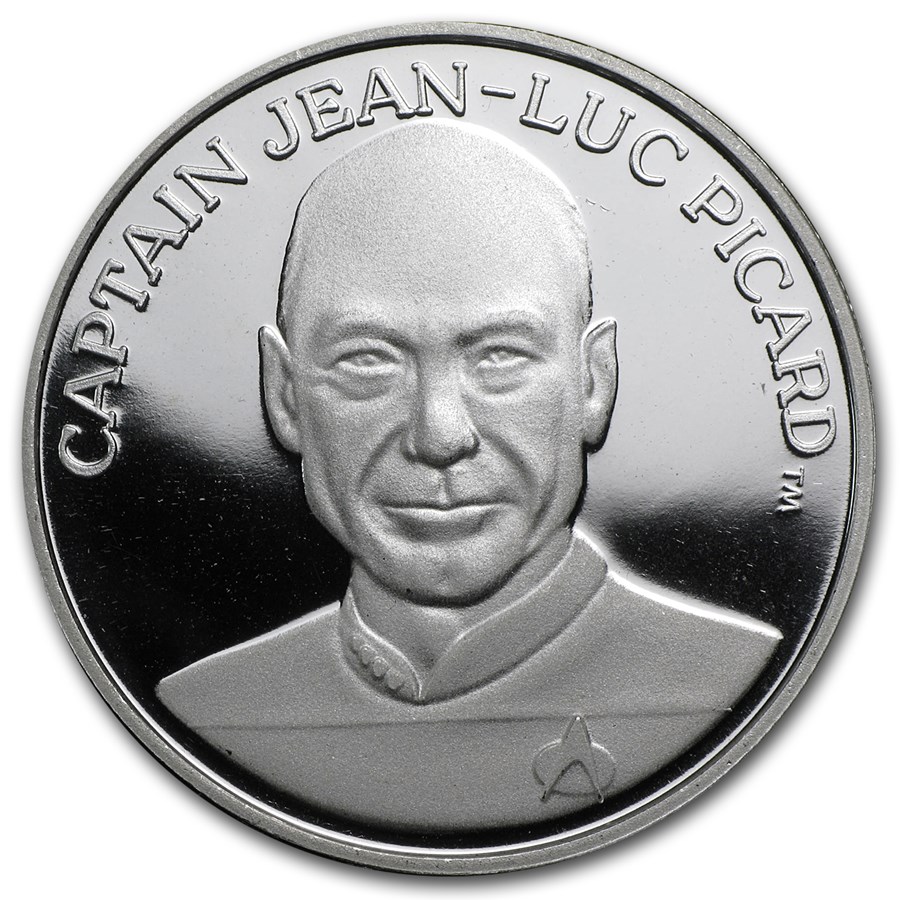 Buy 1 oz Silver Round Star Trek (Captain Jean Luc Picard) APMEX