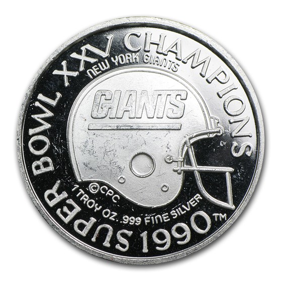 Buy 1 oz Silver Round - Super Bowl XXV Champions | APMEX