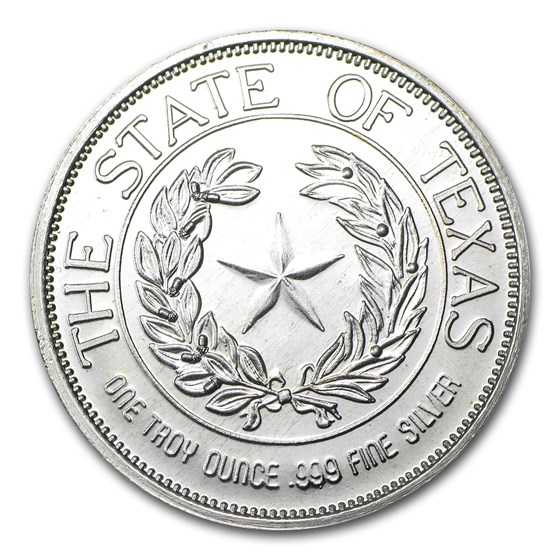 Buy 1 oz Silver Round - The State of Texas | APMEX