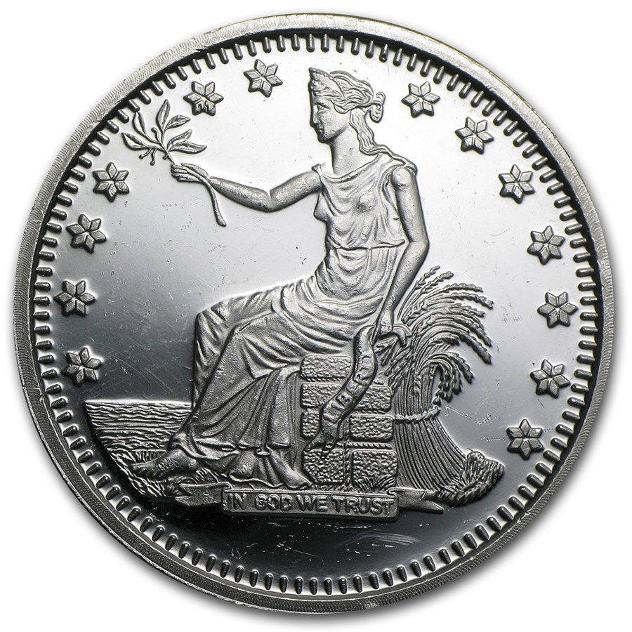 Buy 1 Oz Silver Round Trade Dollar Replica Apmex