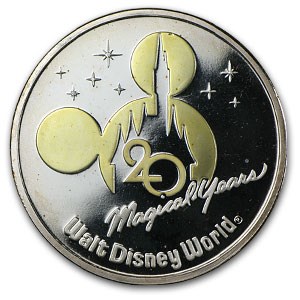 Buy 1 oz Silver Round - Walt Disney World 20th Anniversary | APMEX