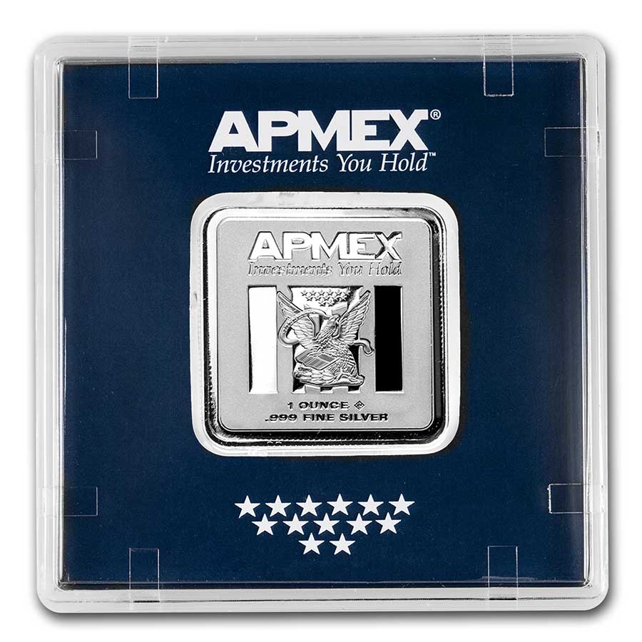 Buy 1 oz Silver Square Bar - APMEX (With Assay) | APMEX