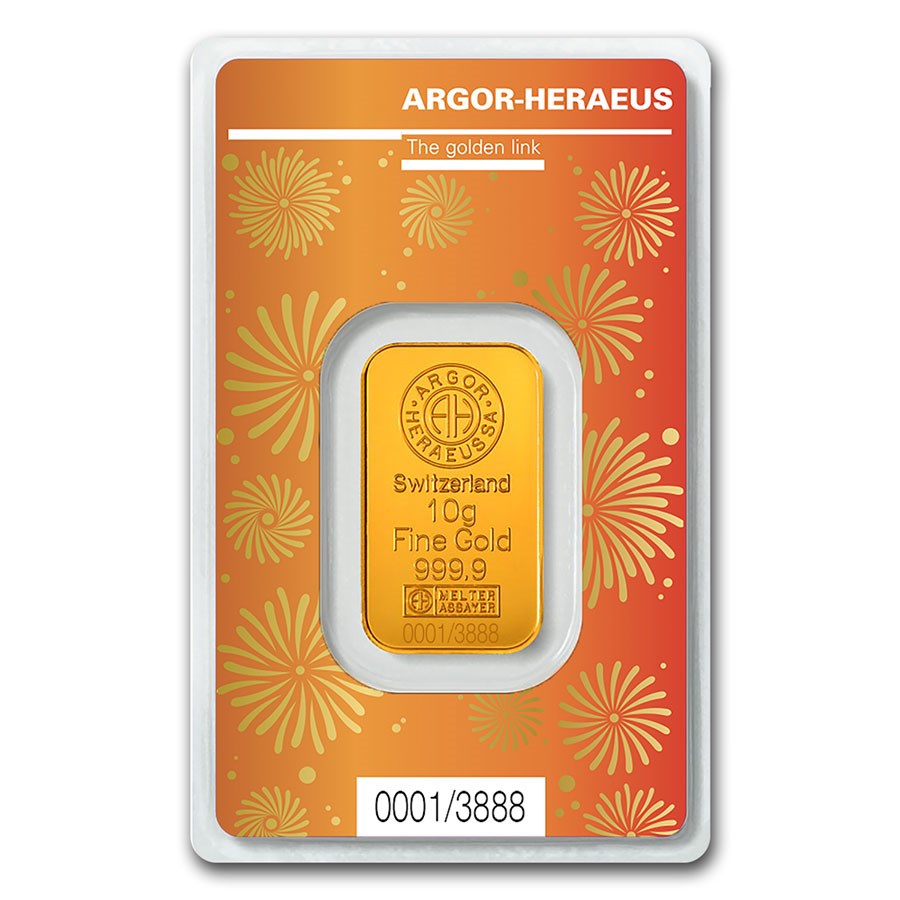 Buy 10 Gram Gold Bar Argor Heraeus Year Of The Ox In Assay Apmex