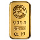 10 gram Gold Bar - Argor S.A. Chiasso