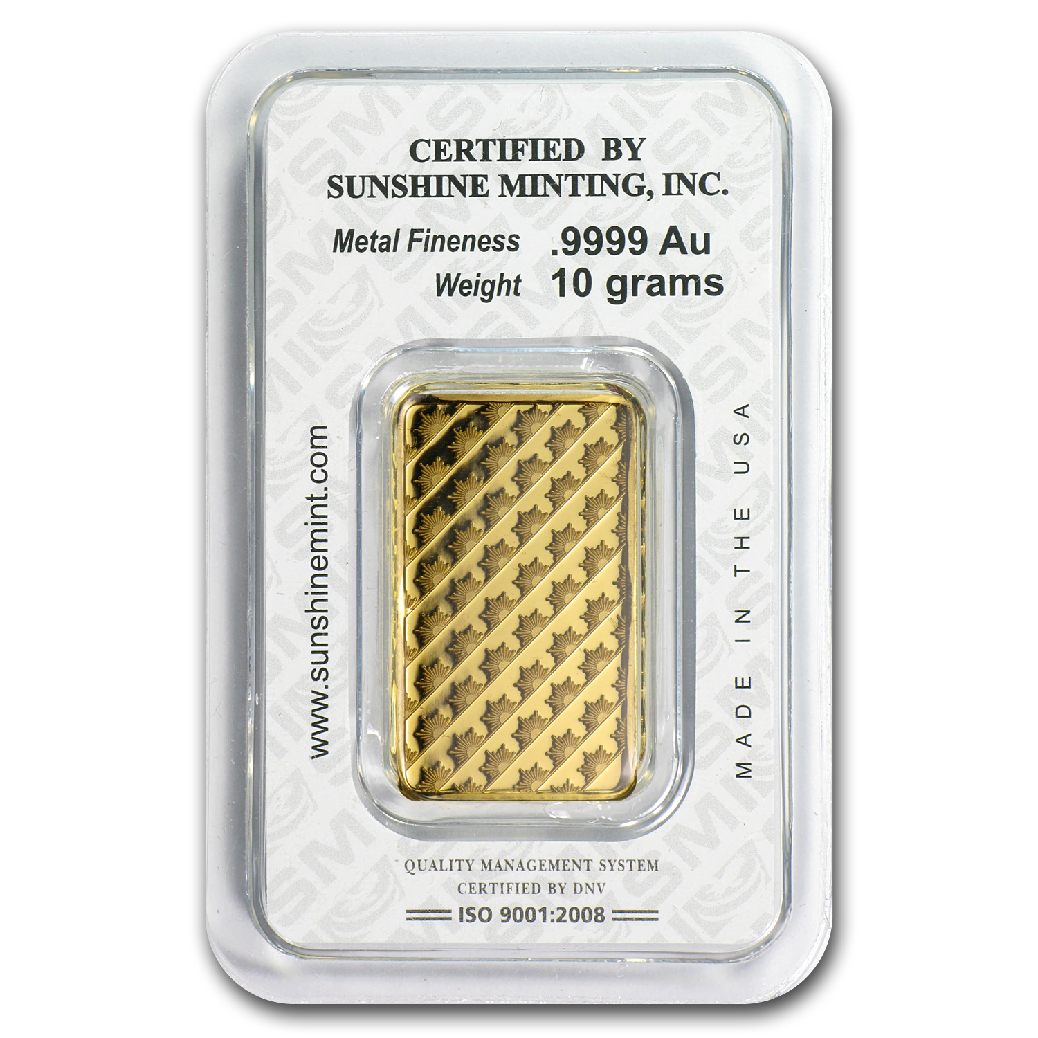 Buy 10 Gram Gold Bar - Sunshine Minting Old Design (In TEP Packaging ...