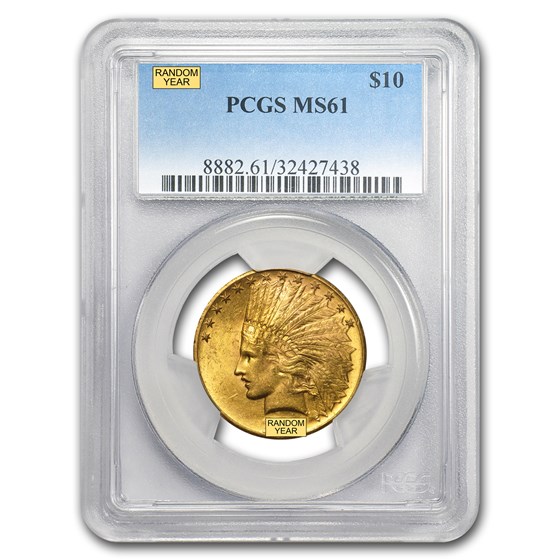 Buy $10 Indian Gold Eagle MS-61 PCGS (Random) | APMEX