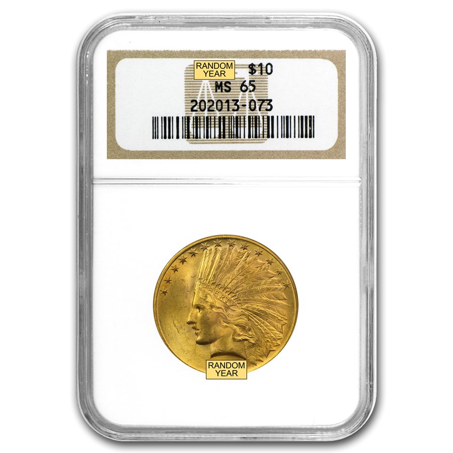$10 Indian Gold Eagle MS-65 NGC (Random)