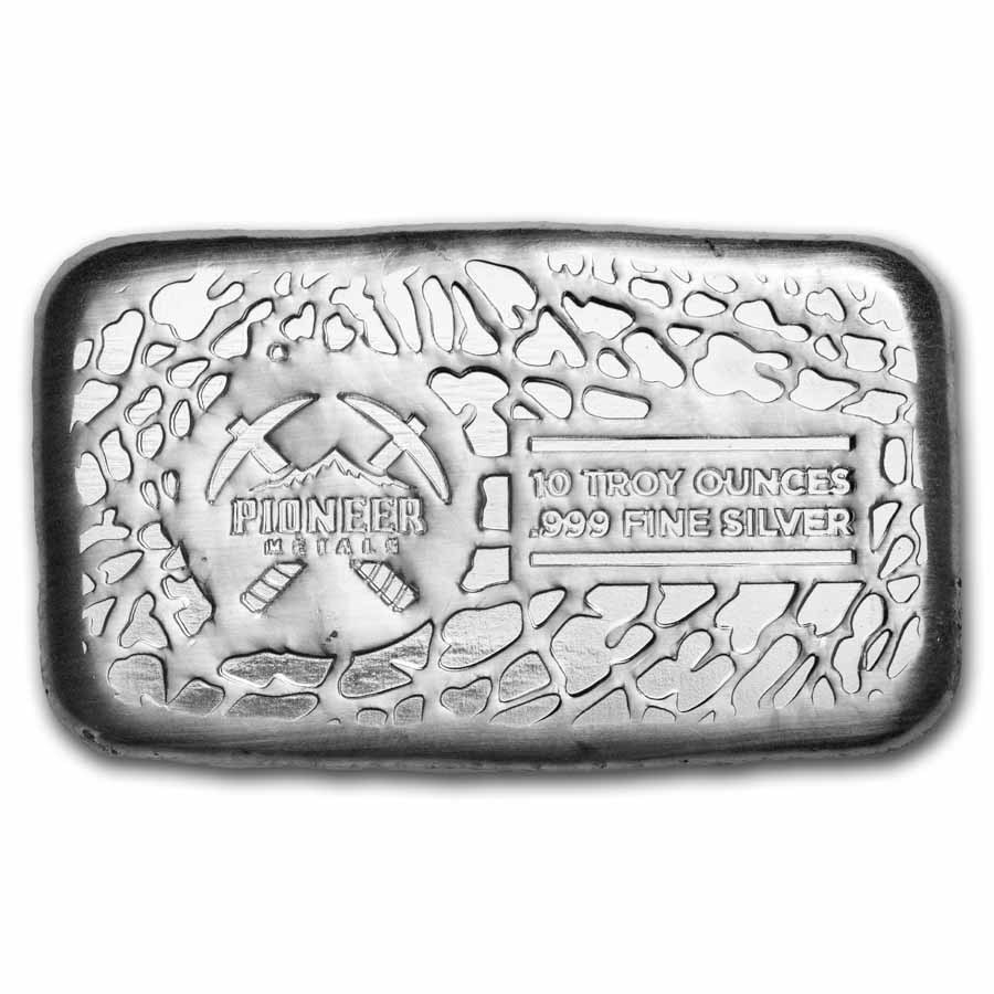 1 oz Silver Bar - APMEX (Lot of 10 Bars)