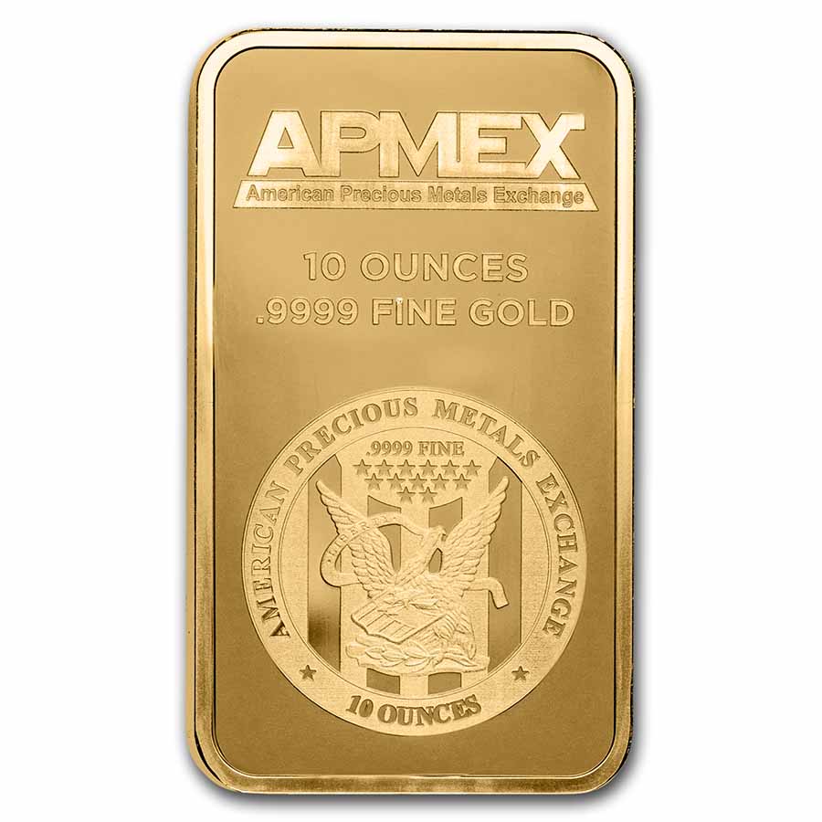 Buy 10 Oz Gold Bar - APMEX (TEP) | APMEX