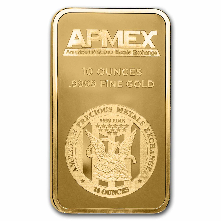 Buy 10 Oz Gold Bar - APMEX (TEP) | APMEX