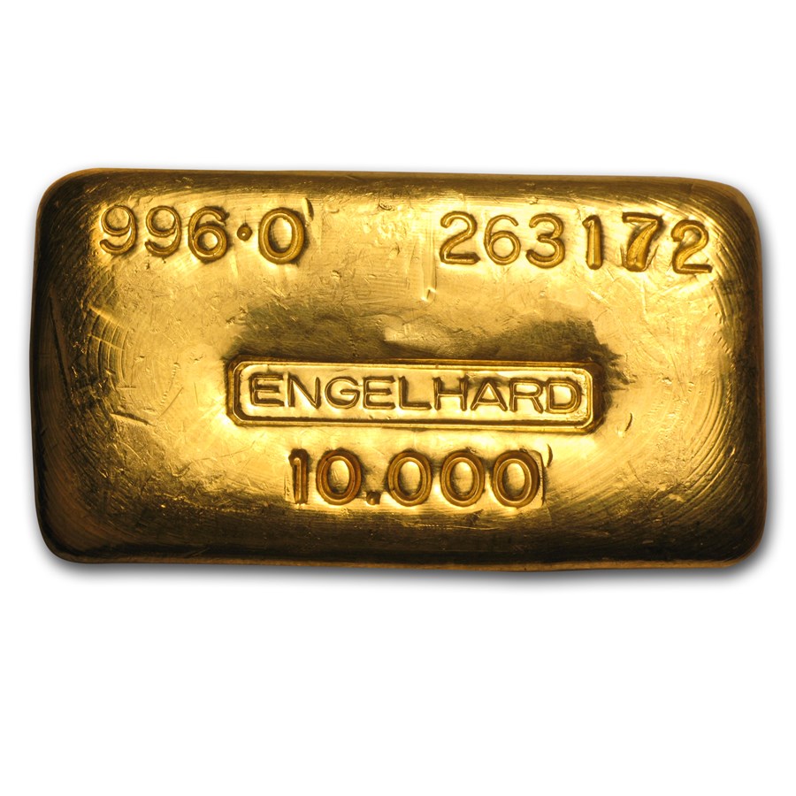 10 oz Gold Bar - Engelhard (Loaf-Style/Poured, 996 Fine)