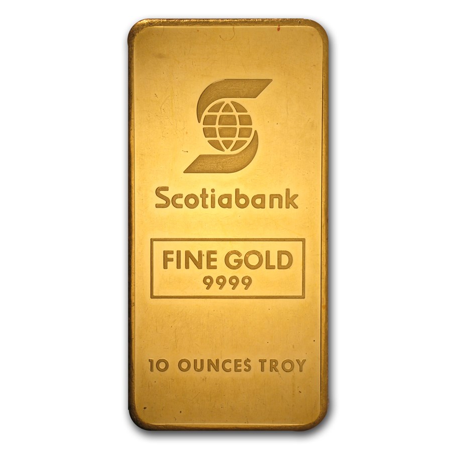 10 oz Gold Bar - Johnson Matthey (Scotiabank)