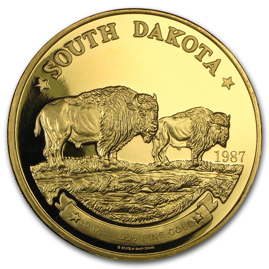 Buy 10 oz Gold Round - Great Seal of South Dakota | APMEX