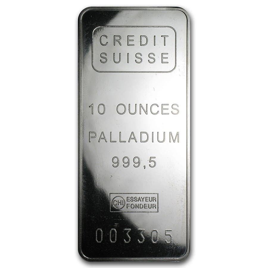 10 oz Palladium Bar - Secondary Market