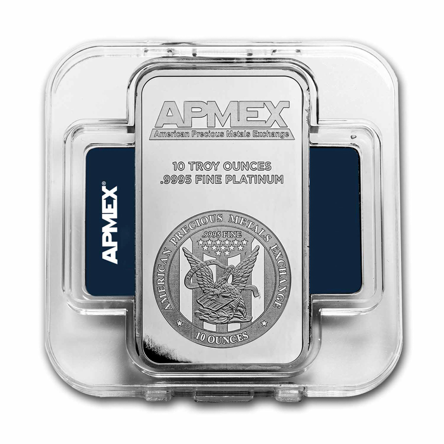 Buy 10 Oz Platinum Bar - APMEX (In TEP) | APMEX