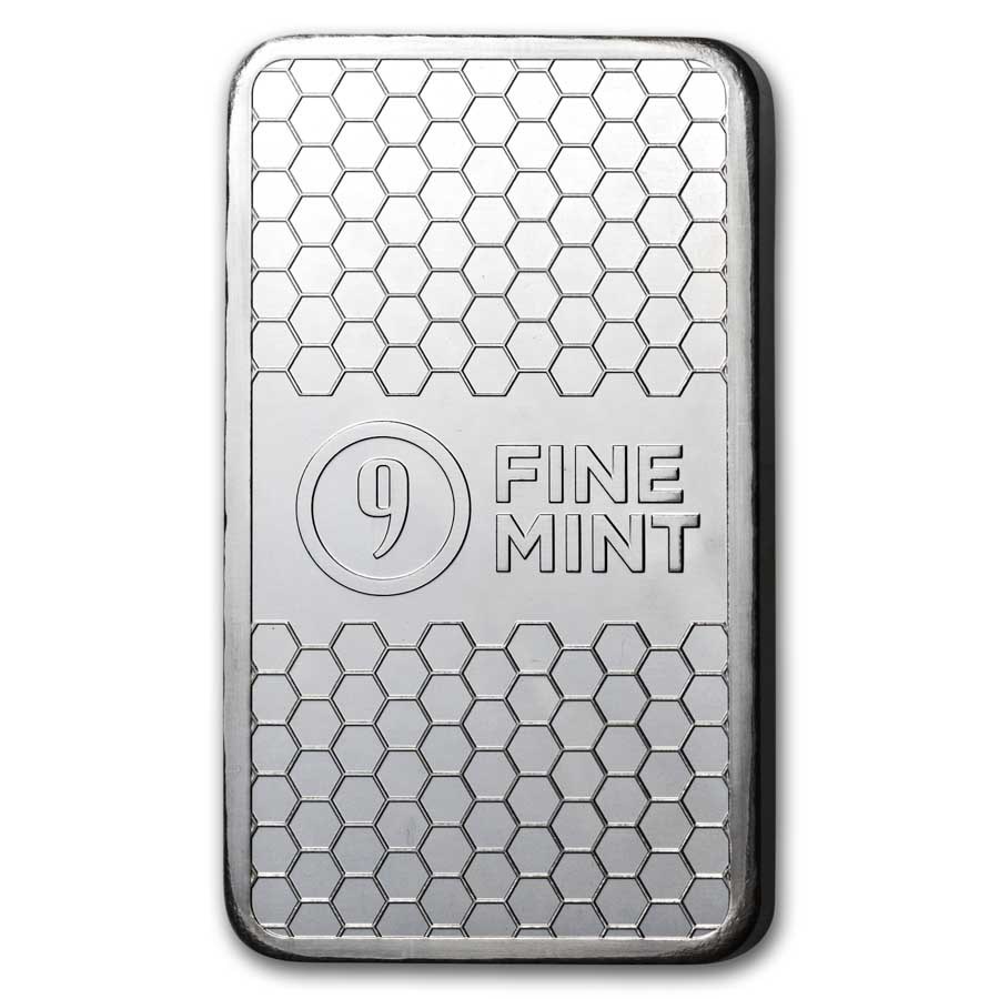 10 oz Silver Bar - 9Fine Mint