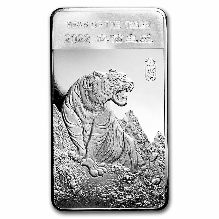 Buy 10 oz Silver Bar - APMEX (2022 Year of the Tiger) | APMEX