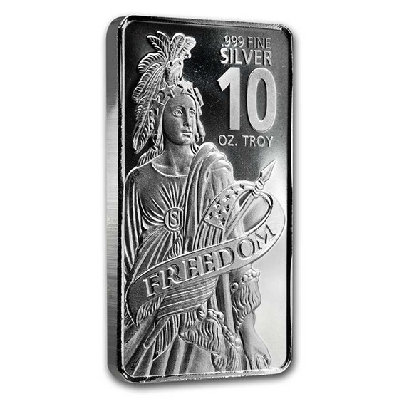 Buy 10 Oz Silver Bar Freedom Native American Apmex