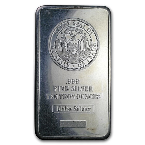 Buy 10 oz Silver Bar - Great Seal of the State of Idaho | APMEX