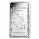 10 oz Silver Bar - Morgan Design