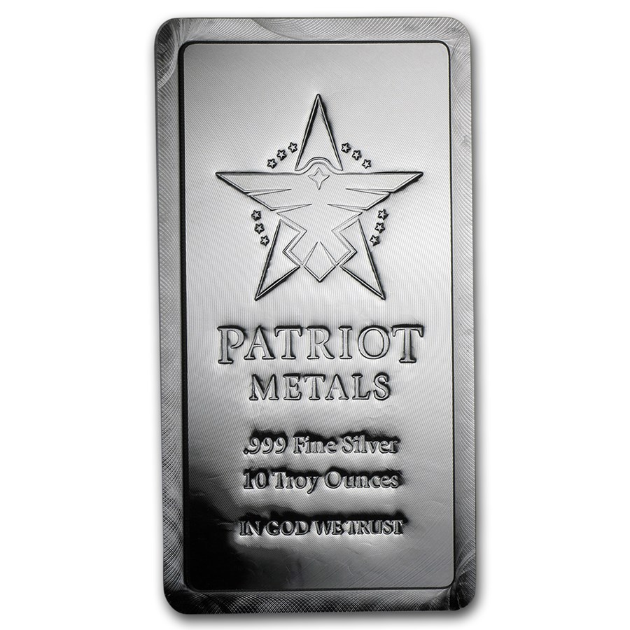 10 oz Silver Bar - Patriot Metals