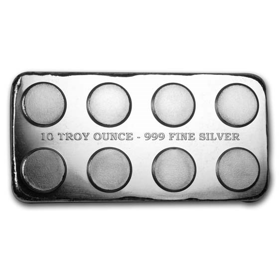 Buy 10 oz Silver Building Block Bars (2x4) | APMEX