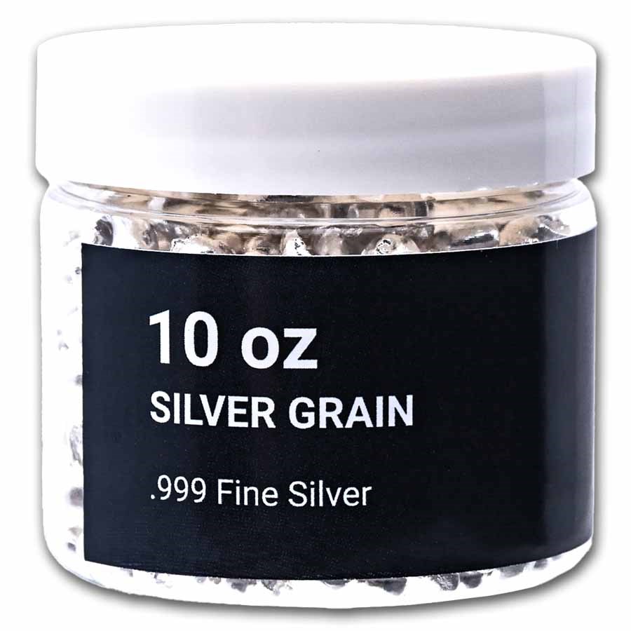 10 oz Silver Grain/Shot .999+ Fine
