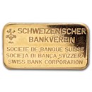 100 gram Gold Bar - Schweizerischer Bankverein