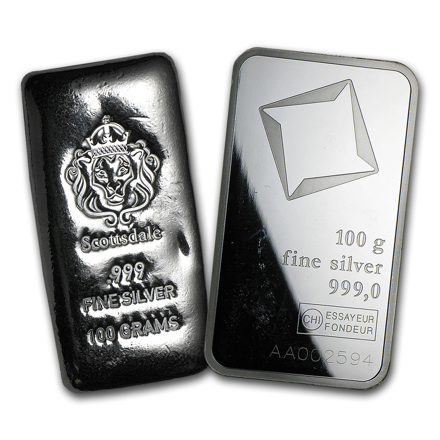 Buy 100 Gram Silver Bar - Secondary Market | APMEX