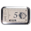 100 gram Silver Coin Bar - 2024 Niue Silver Note (Pressburg)