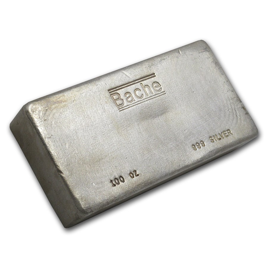 Buy 100 oz Silver Bar - Bache | APMEX