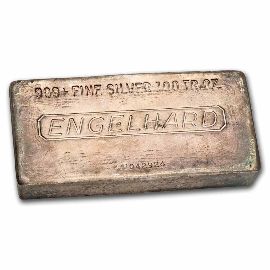 Buy Engelhard 100 Oz Silver 6th Series "P" Bar | APMEX