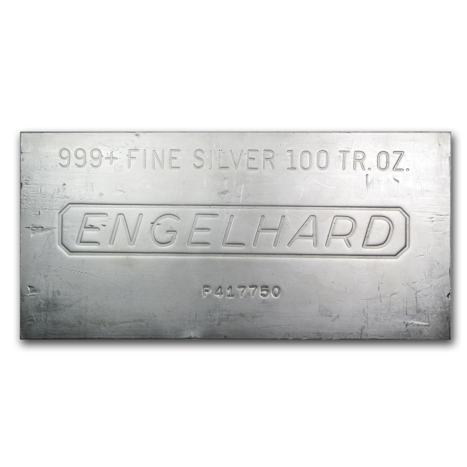 Buy 100 oz Silver Bar Engelhard APMEX