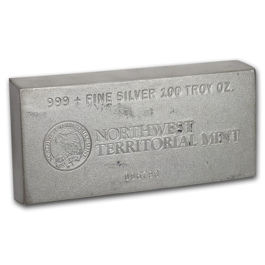 100 oz Silver Bar - Northwest Territorial Mint