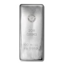 100 oz Silver Bar - Royal Canadian Mint (.9999 Fine, Random Year)