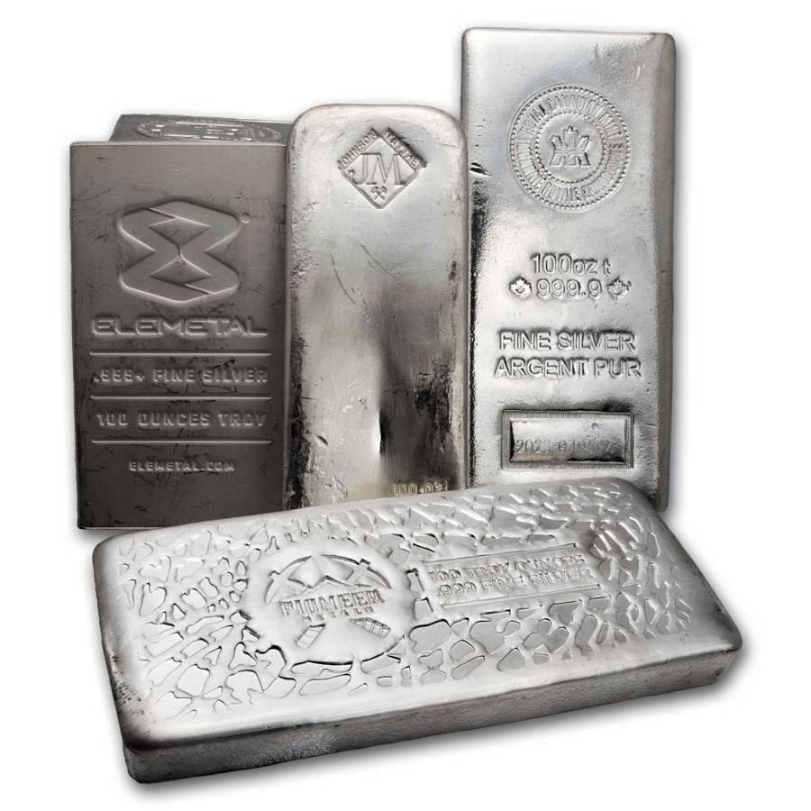 Buy 100 oz Silver Bar Secondary Market APMEX