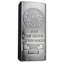 100 oz Struck Silver Bar - Sunshine (1984, Vintage)