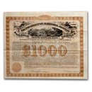 $1000 Bond - The Poughkeepsie, Hartford and Boston Railroad Co