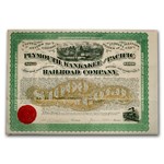 $1000 Gold Bond - Plymouth, Kankakee and Pacific Railroad Company