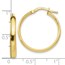 10K Gold Polished Hoop Earrings - 24 mm
